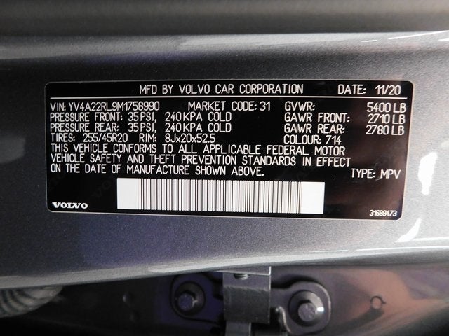 2021 Volvo XC60 T6 Inscription